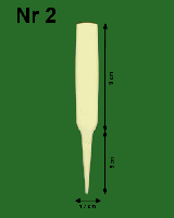 Табличка для маркування рослин №2 1,7х9см, ніжка 5см, 1 шт