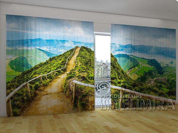 Панорамна фотографія штора "Дорога вгору" 270 х 500 см, фото 2