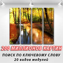 Картини для спальні на полотні фото, на Полотні сін., 65x80 см, (65x18-4), фото 3