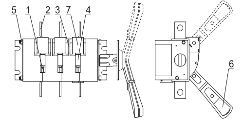 Конструкция рубильника ВР32