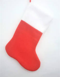 Чоботи новорічні для подарунків червоні 29*22 см носок панчоха носок для подарунків
