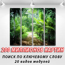Модульні триптих картини, на ПВХ тканини, 65x80 см, (65x18-4), фото 3