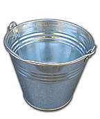 Відро оцинковане 5 літрів одношовне Ø 22 см h=20 см (Метид)