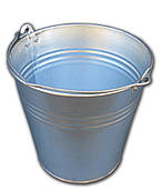 Відро оцинковане 7 літрів одношовне Ø 24 см h= 23 см (Метид)