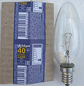 Лампа розжарювання свічка Е14 40 Вт (ДС) Іскра Львів