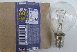 Лампа розжарювання куля Е14 60 Вт (ДШ) Іскра Львів