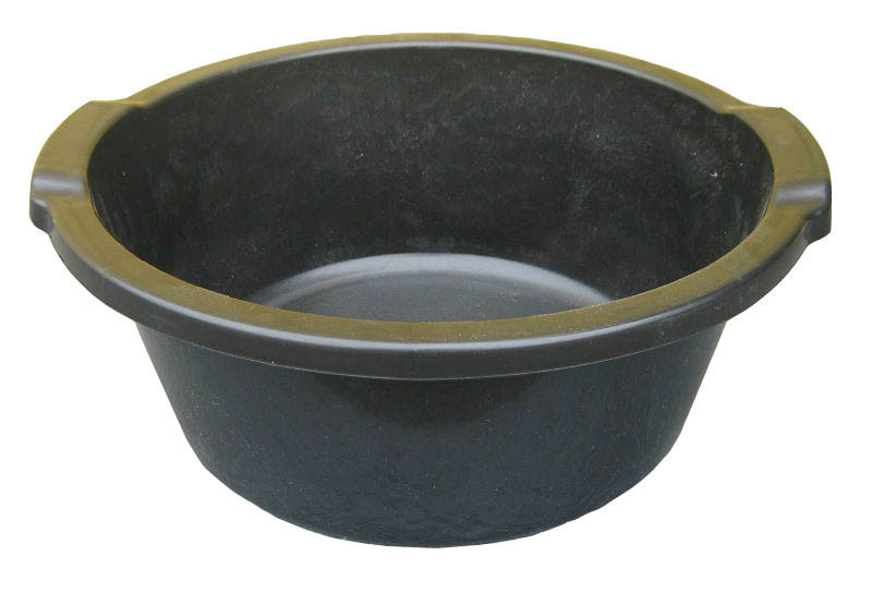 Таз пластиковий 12 літрів чорний Ø 40.5 см h=16 см (ПолімерАгро)