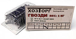 Цвяхи будівельні 80х3,0 мм у пакованні по 1 кг (Меттрейд)