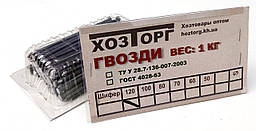 Цвяхи будівельні 120х4,0 мм у пакованні по 1 кг (Меттрейд)