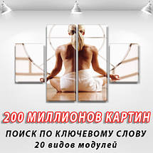 Картина модульна Йога на Полотні, 80x130 см, (40x30-2/80х30-2), фото 3