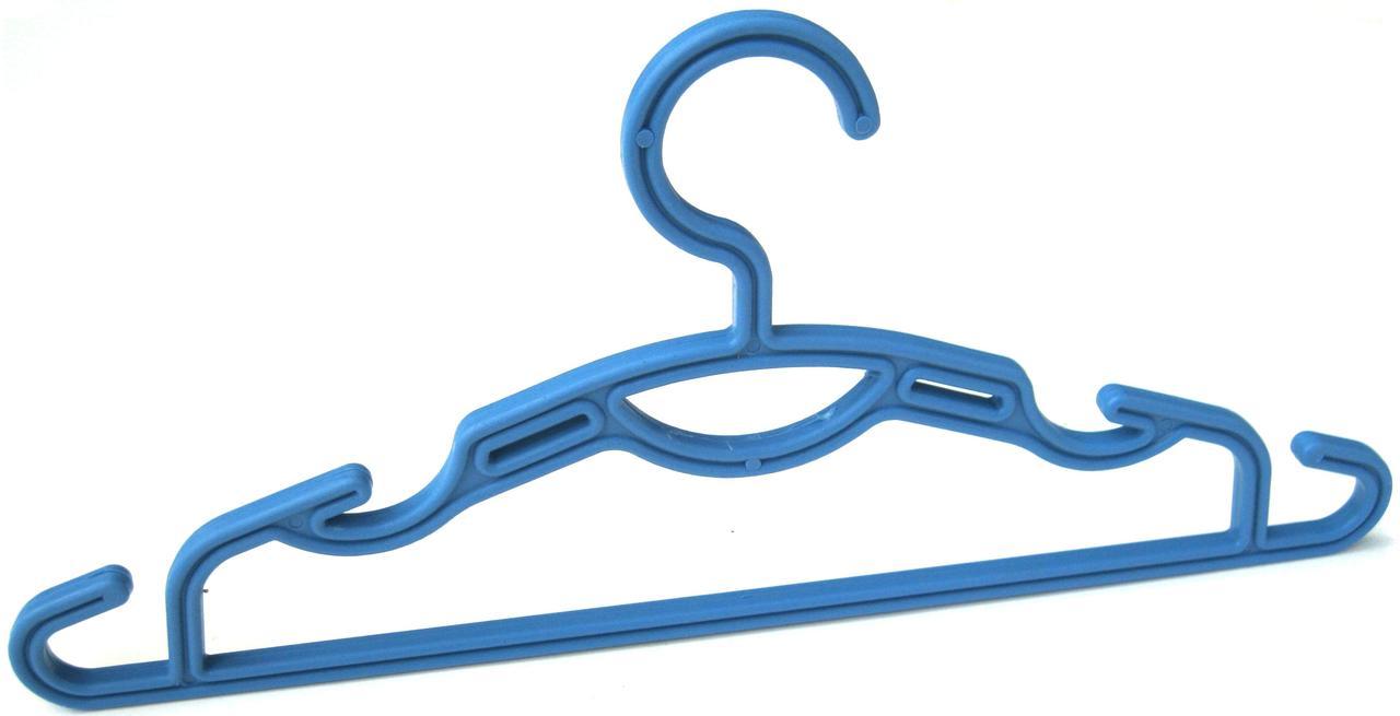 Вішалка для одягу пластикова кольорова дитяча ПП КВВ (уп 10 шт)