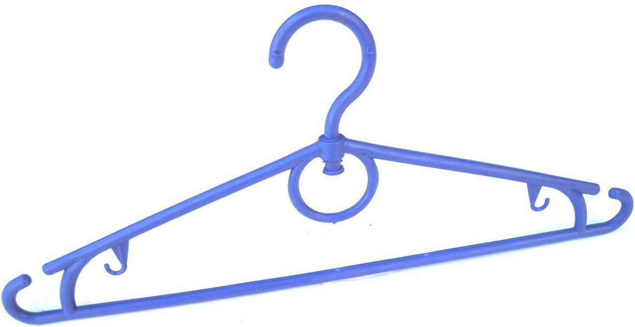 Вiшалка для одягу поворотна пластикова кольорова  №1 "ПП КВВ" (уп 10 шт) + Відеоогляд