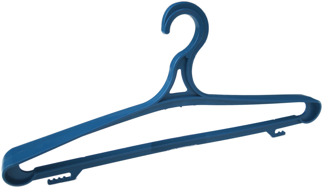 Вішалка для одягу пластикова №3 кольорова ПП КВВ (уп 10 шт)