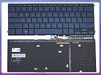 Клавиатура для Asus UX490, UX490CA, UX490UA ( RU Blue с подсветкой) Оригинал.
