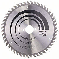 Пильный диск Optiline Wood 200 мм (48 зубьев) BOSCH 2608640620