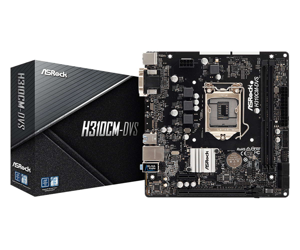 Материнська плата AsRock H310CM-DVS s1151