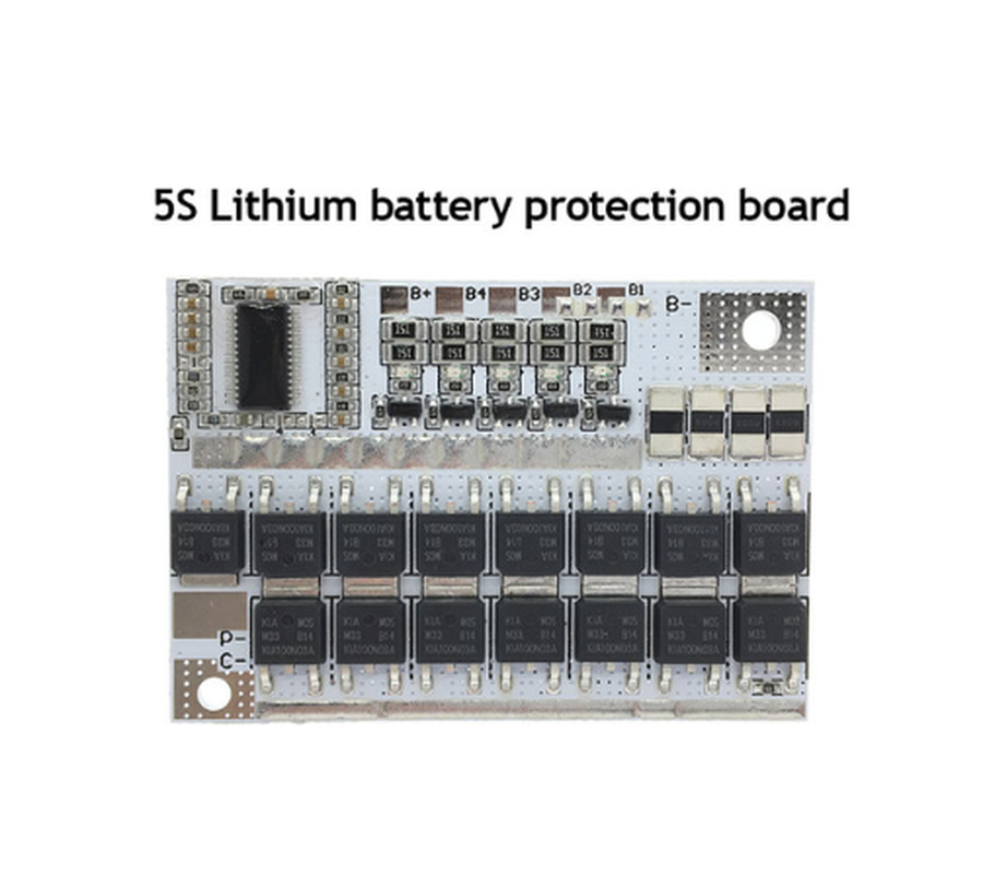 Плата захисту з балансуванням PCM, BMS 5S/4S/3S 60-100A для Li-ion / Li-Pol Контролер заряду/розряду
