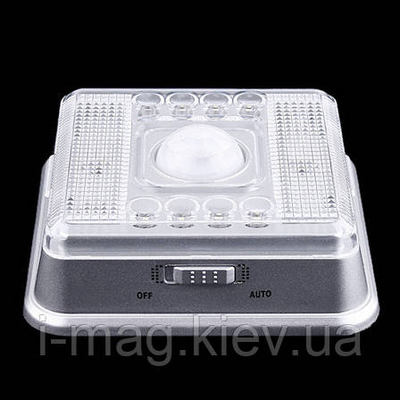 Світлодіодна лампа з датчиком руху 8 LED, фото 2