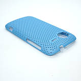 Чехол сетка HTC Sensation light-blue, фото 3