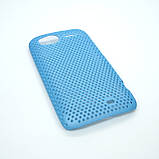 Чехол сетка HTC Sensation light-blue, фото 5