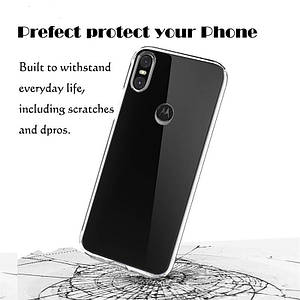 Ультратонкий 0,3 мм чохол для Motorola One прозорий 