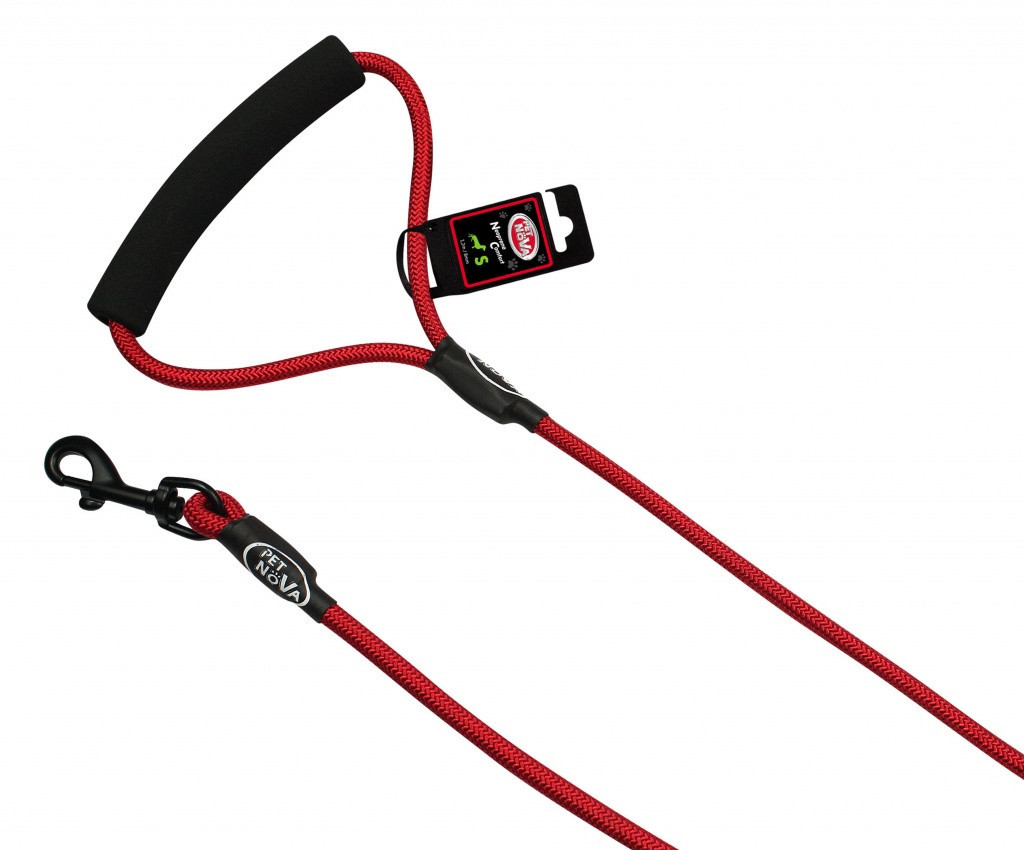 Шнур-повідець Pet Nova Rope L 1.0 x 120 см Червоний, фото 1