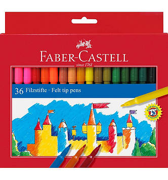 Фломастери Faber Castell FELT TIP 554236 в картонній упаковці (36 кол.)