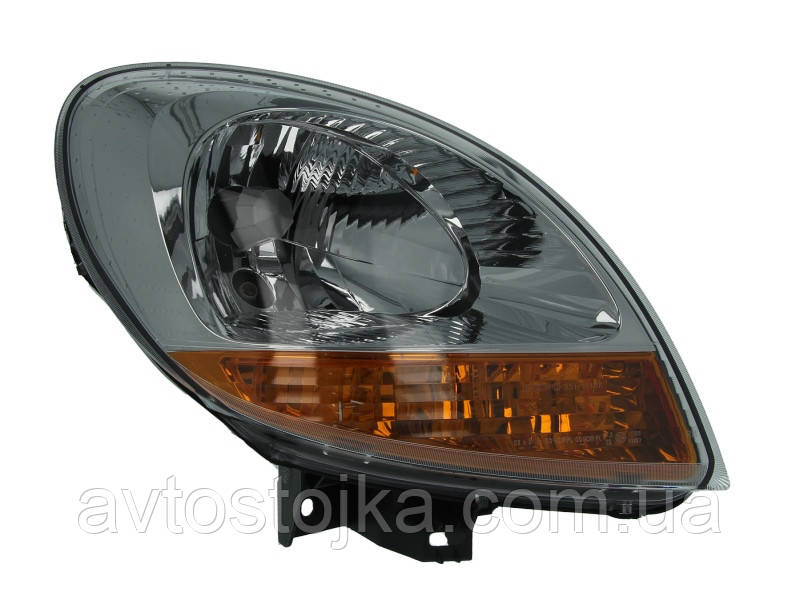 Фара передня на Renault Kangoo 2003-2008 R (права, жовтий поворот) — DEPO (Тайван)