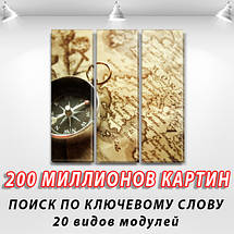 Картини модульні на Полотні, 95x95 см, (95x30-3), фото 3