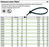 Кабельні стяжки UVplus-стійкі чорний haupa