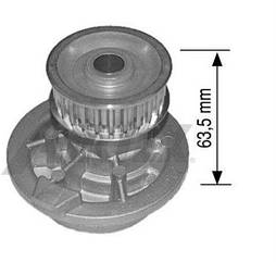 Насос водяний, помпа OPEL ASTRA F, OPEL CALIBRA A, OPEL OMEGA A, OPEL OMEGA B 1448 AIRTEX