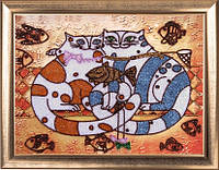 "Кошачья Идиллия" Butterfly. Набор для вышивания бисером (574)