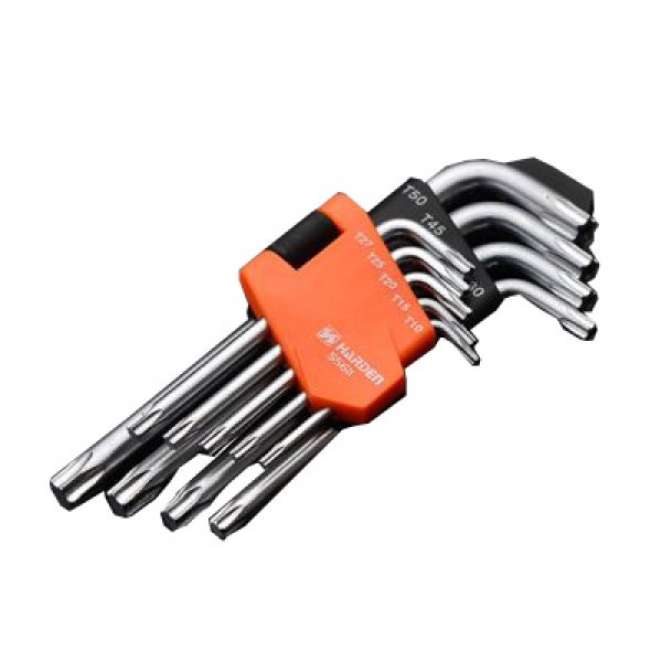 Набір шестигранників Torx 9 од. Harden Tools 540601