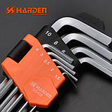 Набір шестигранників HEX з кулею 9 од. Harden Tools 540603, фото 6