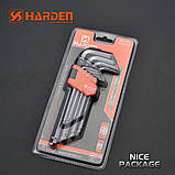 Набір шестигранників довгих з кулею 9 од. Harden Tools 540606, фото 5