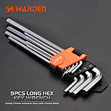 Комплект шестигранників экстрадлинных Hex 9 од. Harden Tools 540608, фото 3