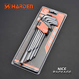 Комплект шестигранників экстрадлинных Hex 9 од. Harden Tools 540608, фото 4