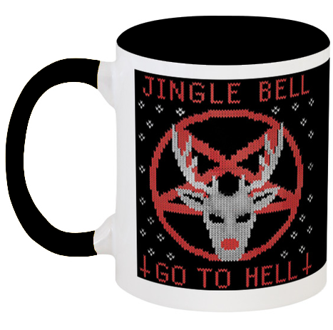 Кружка Jingle Bell Go To Hell (чорна)