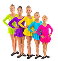 Купальник для танцев и гимнастики блестящий Rivage line 6055 разноцветный, бифлекс
