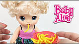 Інтерактивна лялька Алеві блондинка Baby Alive Super Snacks Snackin ́ Noodles Baby, фото 10