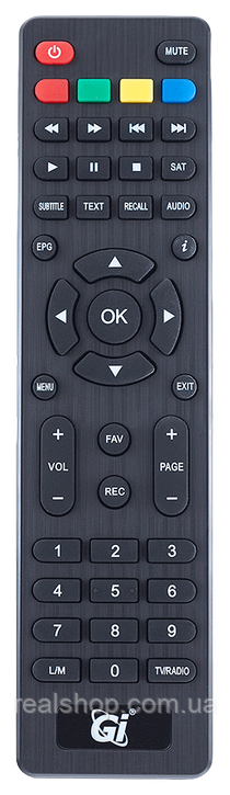 Пульт ДК для тюнерів GI HD Slim, Gi HD Slim 2, World Vision Combo, World Vision Foros Ultra,