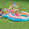 Дитячий надувний басейн ігровий водний центр "Карамель" з кульками, фонтаном і гіркою Intex 57149, фото 3