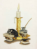 "Мышка с книгой" Алисена. Набор для вышивки крестом (1209а)