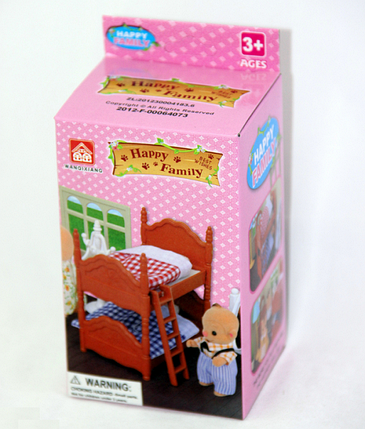 Меблі для флоксовых тварин Happy Family 012-02B Ліжко двоярусне (аналог Sylvanian Families), фото 2