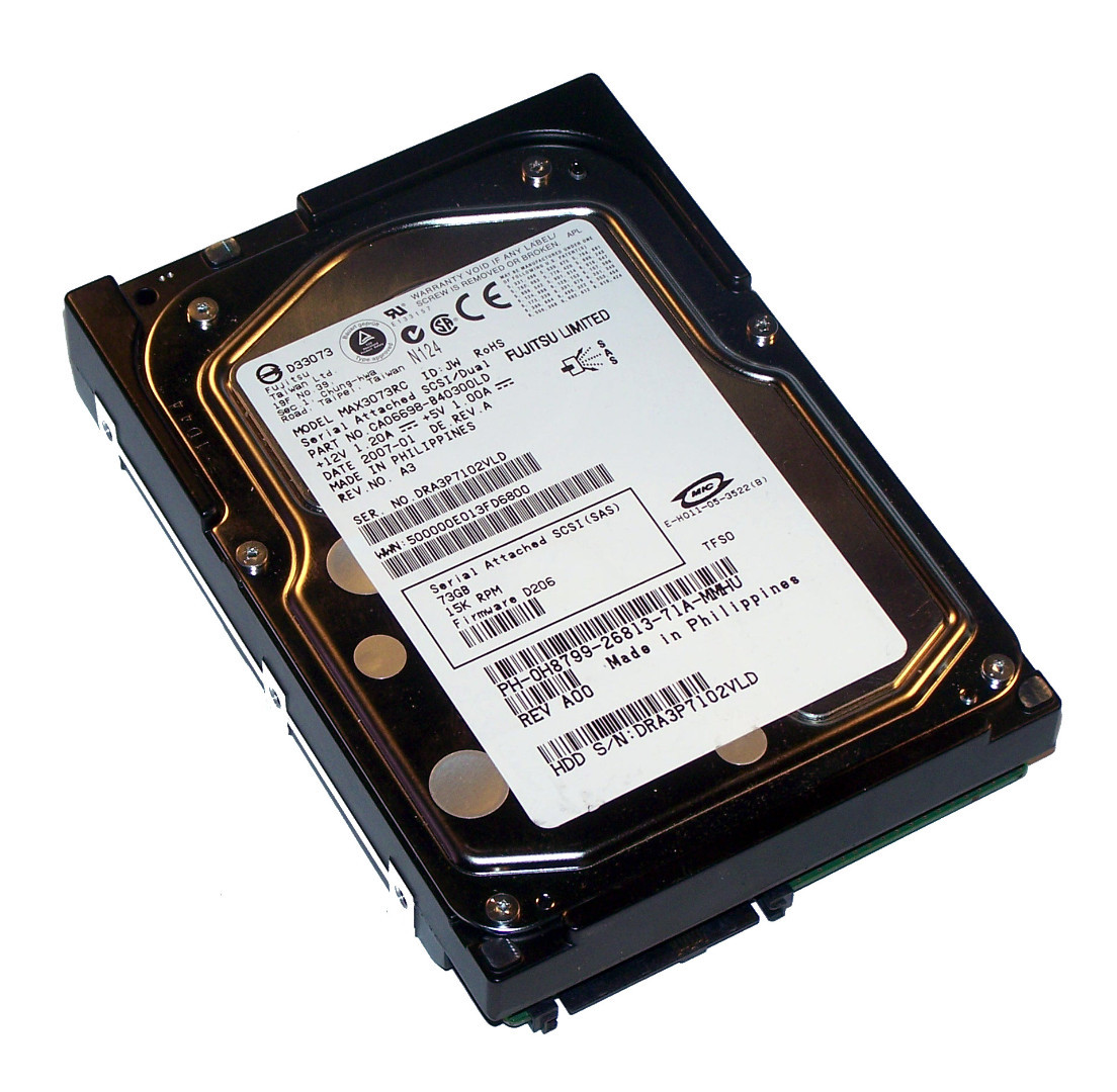 Жесткий диск Fujitsu 73.5Gb MAX3073RC, SAS