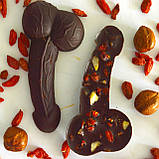 Шоколадний член БЕЗ цукру з начинкою Горіхів і Сухофруктів, фото 4