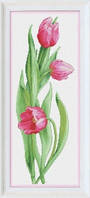"Розовые тюльпаны" OLanTa. Набор для вышивания крестиком (VN-050)