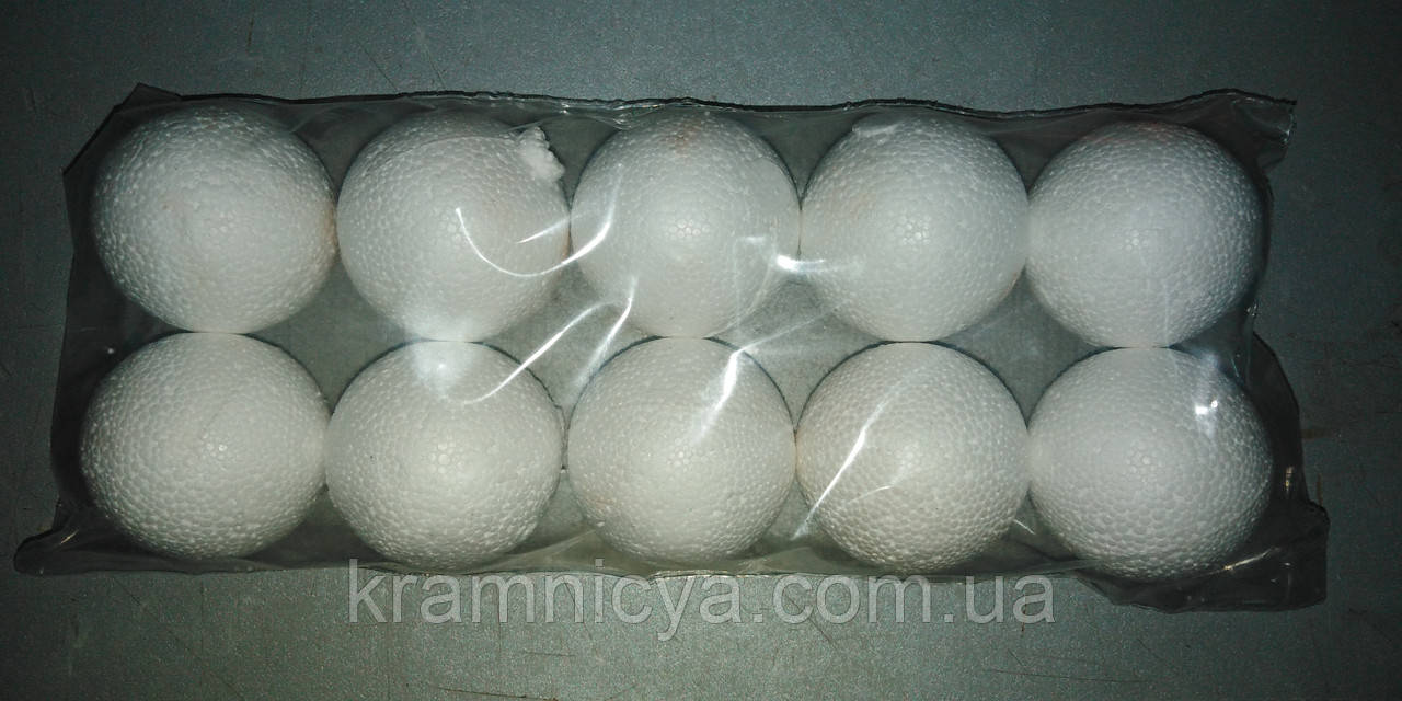 Купить Набор "Пенопластовые шары 10шт. х 5см.", цена 96 ₴ — Prom.ua (ID ...