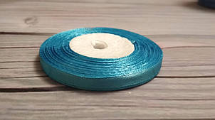 Атласна стрічка 0,5 см Блакитна