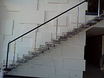 тросовое ограждение лестничного пролета в частном доме, Запорожье, зима 2016 4